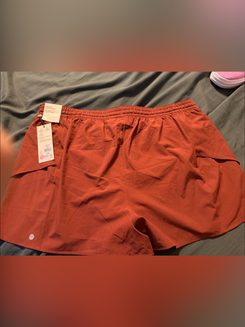 CALIA by Carrie Underwood Rust Orange Athletic Shorts